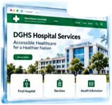 DGHS Hospital Services ওয়েবসাইটের প্রতীকী প্রিভিউ