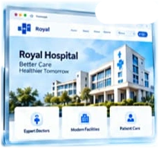 Royal Hospital ওয়েবসাইটের প্রতীকী প্রিভিউ